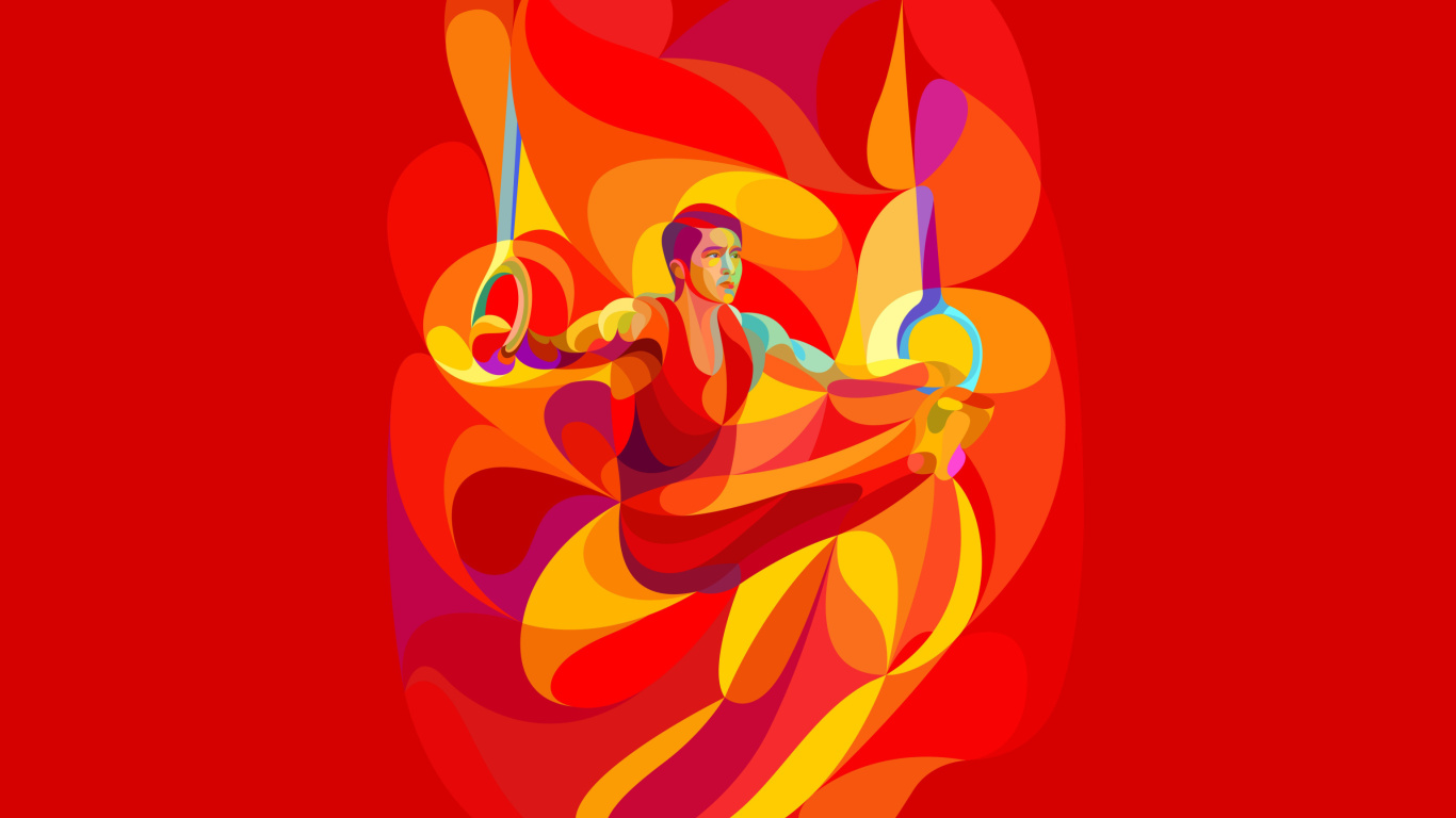 Das Rio 2016 Olympics Gymnastics Wallpaper 1366x768