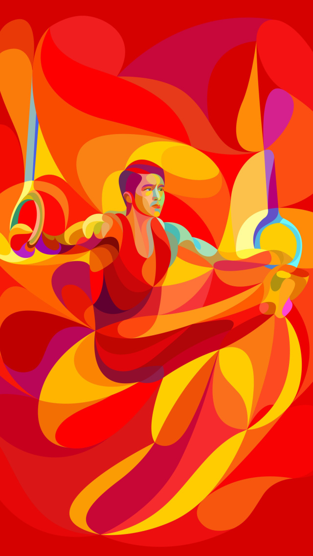 Das Rio 2016 Olympics Gymnastics Wallpaper 640x1136