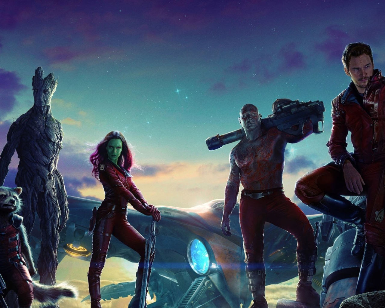 Das Guardians of the Galaxy Wallpaper 1280x1024