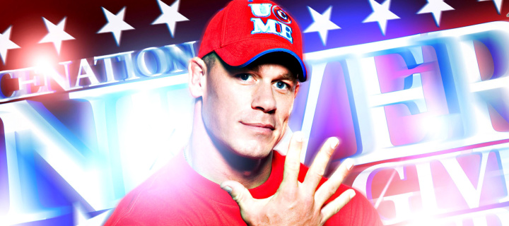 Fondo de pantalla John Cena Wrestler and Rapper 720x320