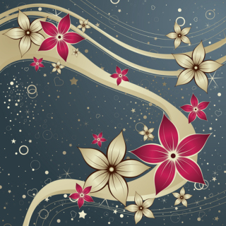 Drawn Flowers - Obrázkek zdarma pro iPad