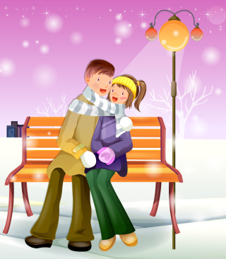 Romantic Winter - Obrázkek zdarma pro iPhone 6