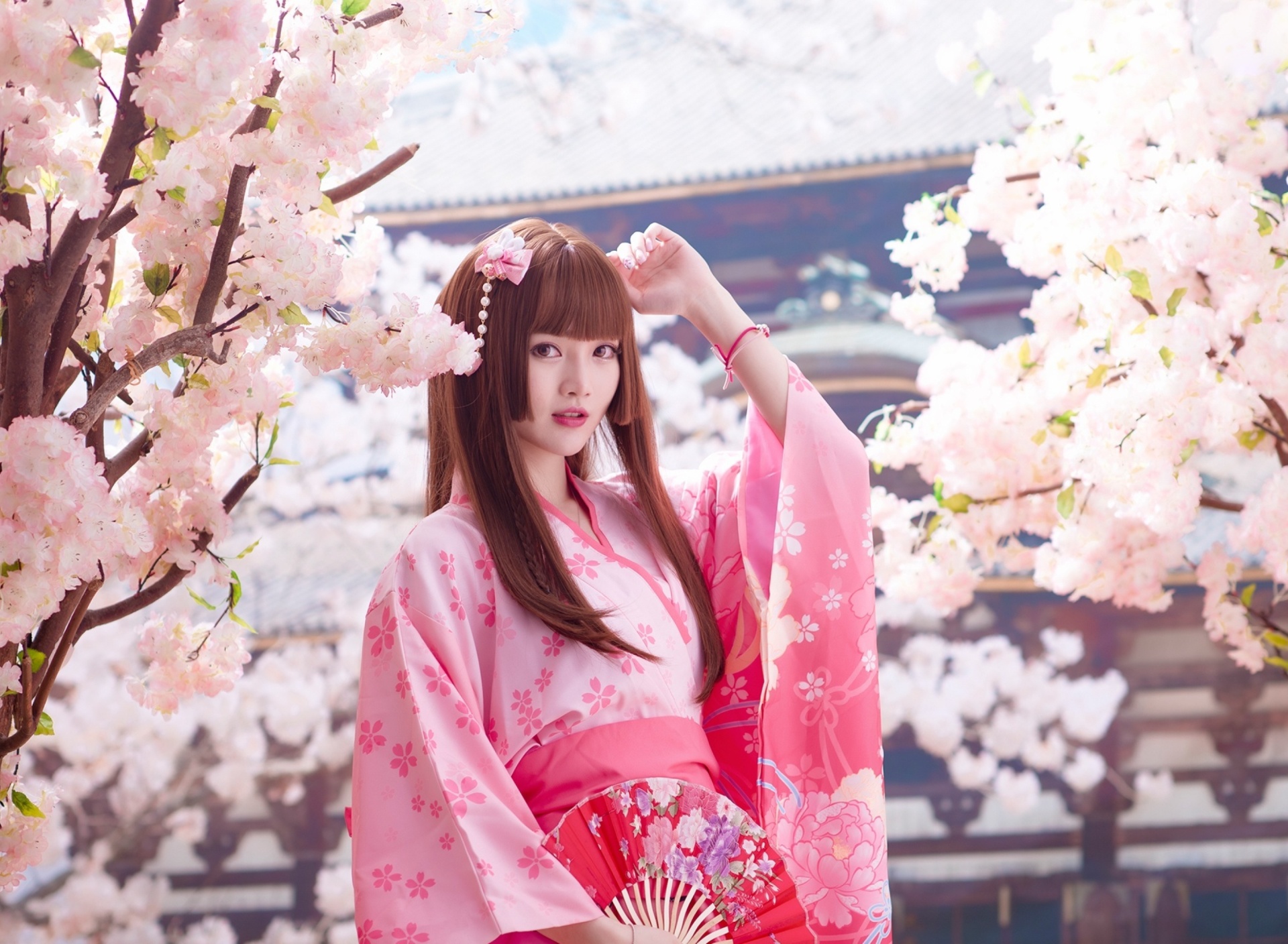 Japanese Girl in Kimono screenshot #1 1920x1408