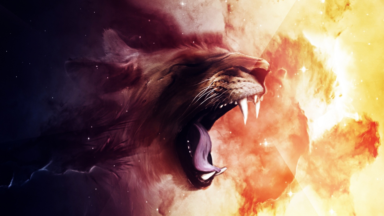 Roaring Lion wallpaper 1280x720