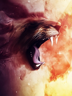 Roaring Lion wallpaper 240x320