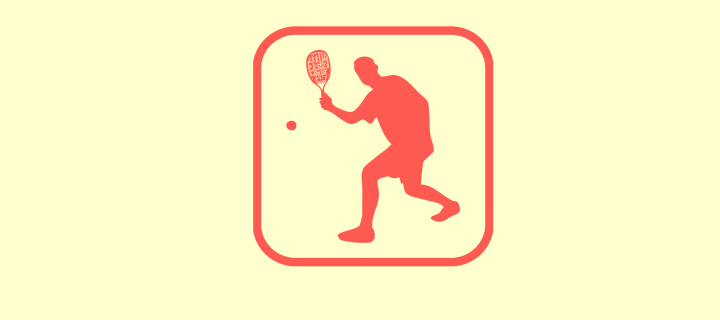 Das Squash Game Logo Wallpaper 720x320