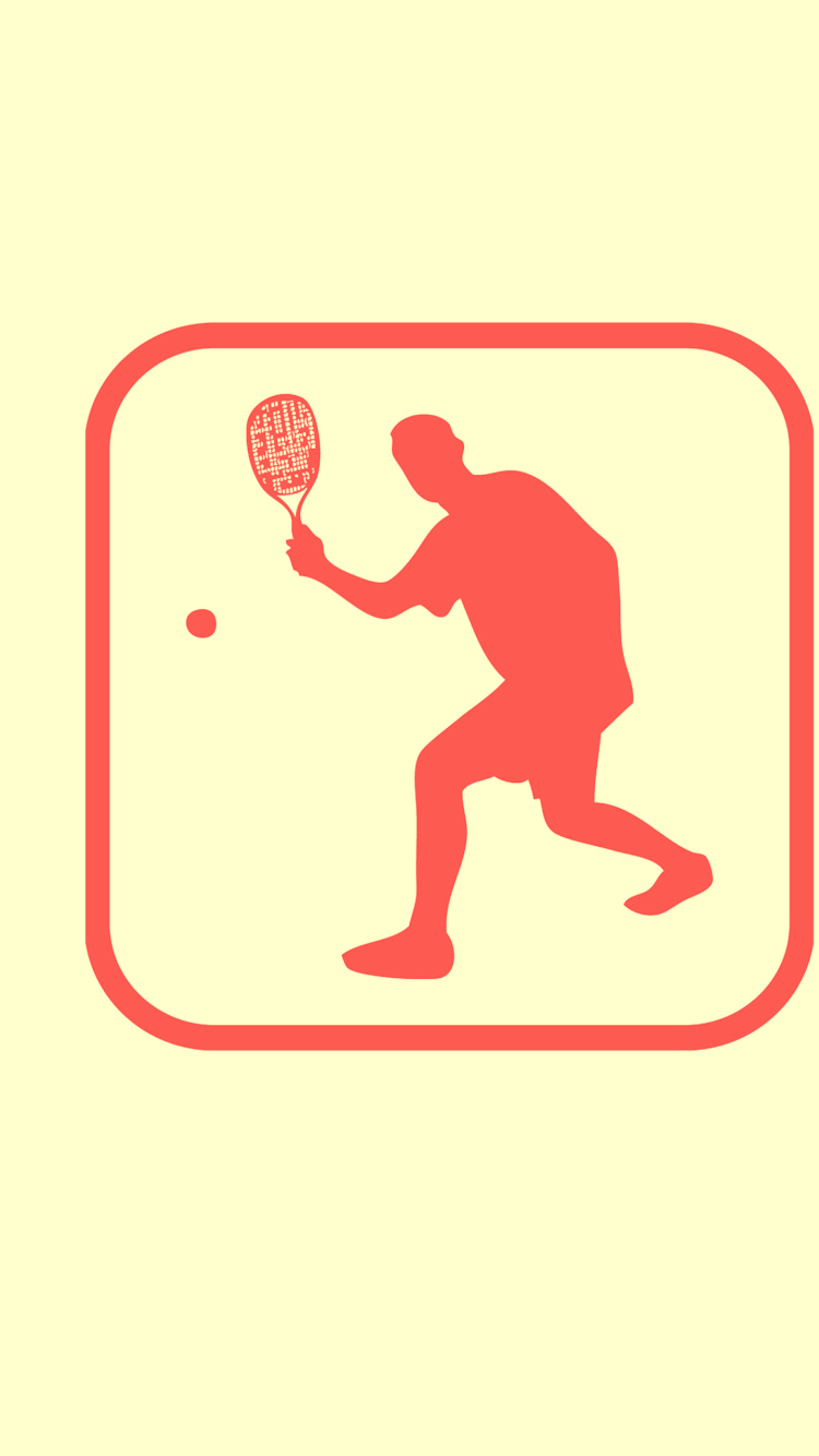 Das Squash Game Logo Wallpaper 750x1334
