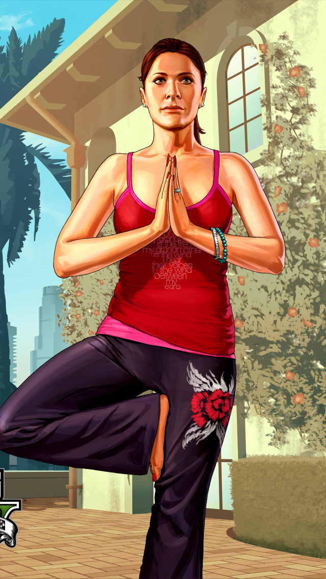 Das Grand Theft Auto Girl Wallpaper 640x1136