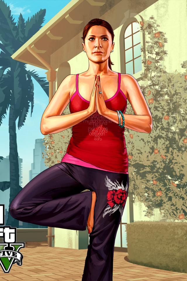 Grand Theft Auto Girl wallpaper 640x960