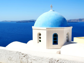 Screenshot №1 pro téma Santorini Greece Fantastic Island 320x240