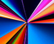 Das Pipes Glowing Colors Wallpaper 176x144