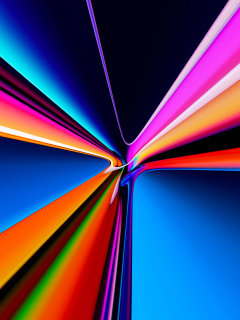 Das Pipes Glowing Colors Wallpaper 240x320