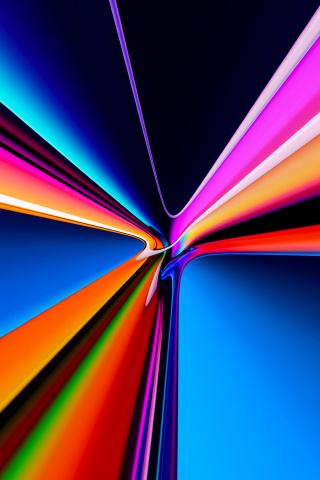 Fondo de pantalla Pipes Glowing Colors 320x480