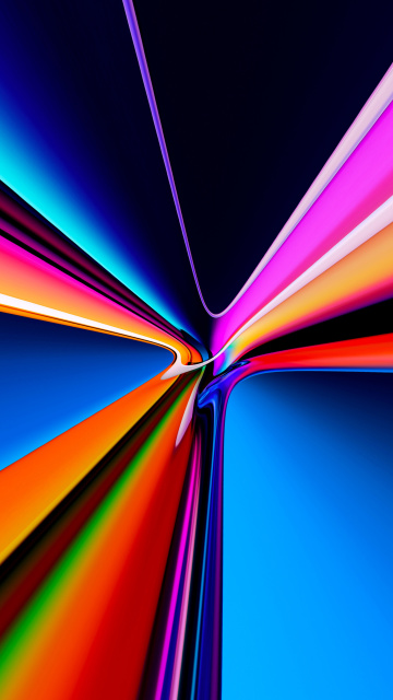 Fondo de pantalla Pipes Glowing Colors 360x640