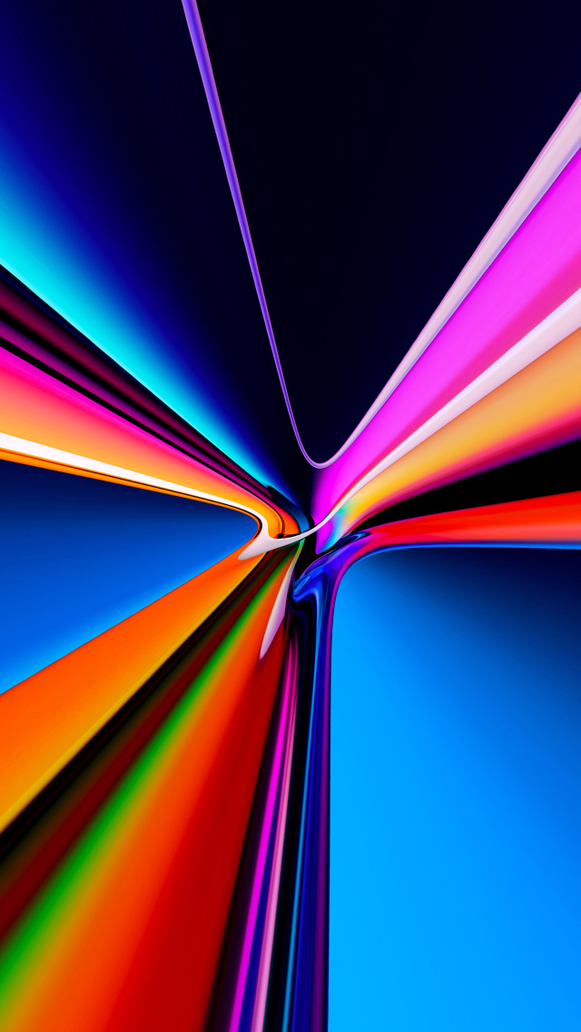 Das Pipes Glowing Colors Wallpaper 640x1136