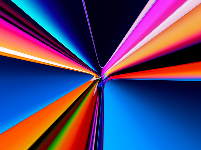 Das Pipes Glowing Colors Wallpaper 640x480