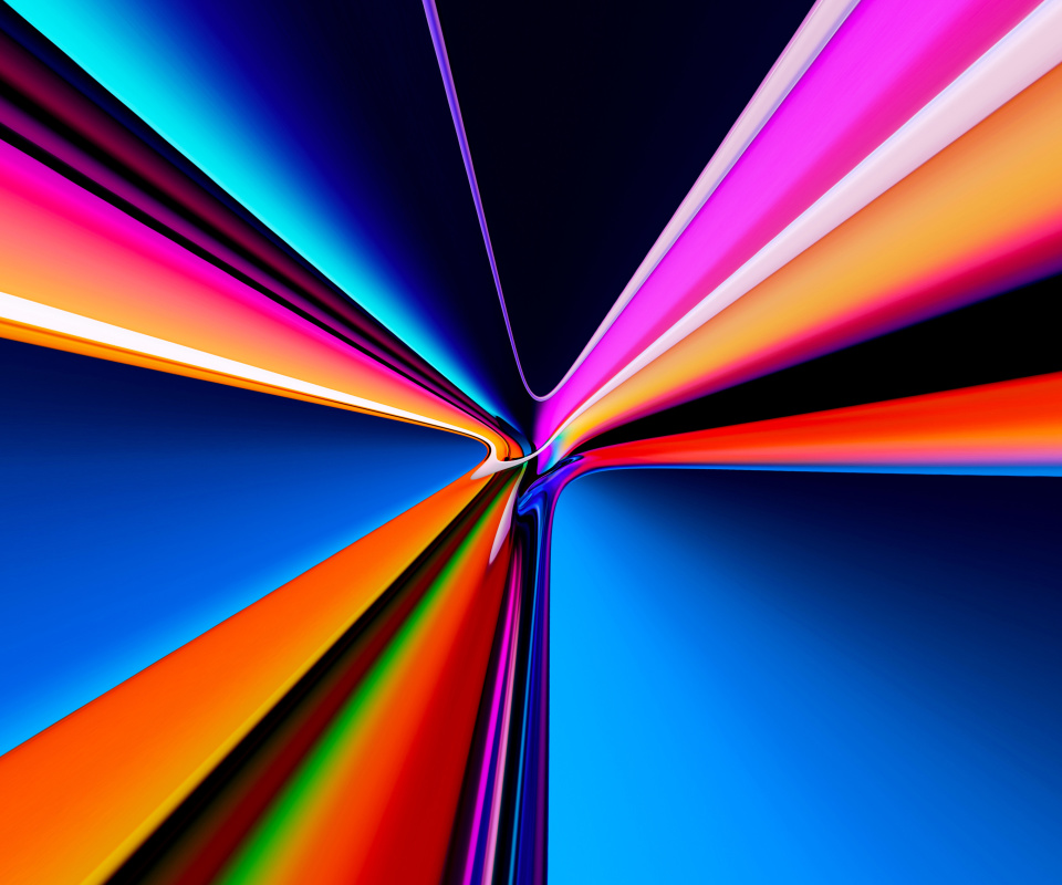 Das Pipes Glowing Colors Wallpaper 960x800