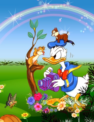 Kostenloses Donald Duck Wallpaper für Nokia X2
