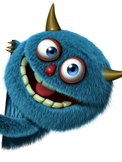 Sweet Blue Monster screenshot #1 240x320