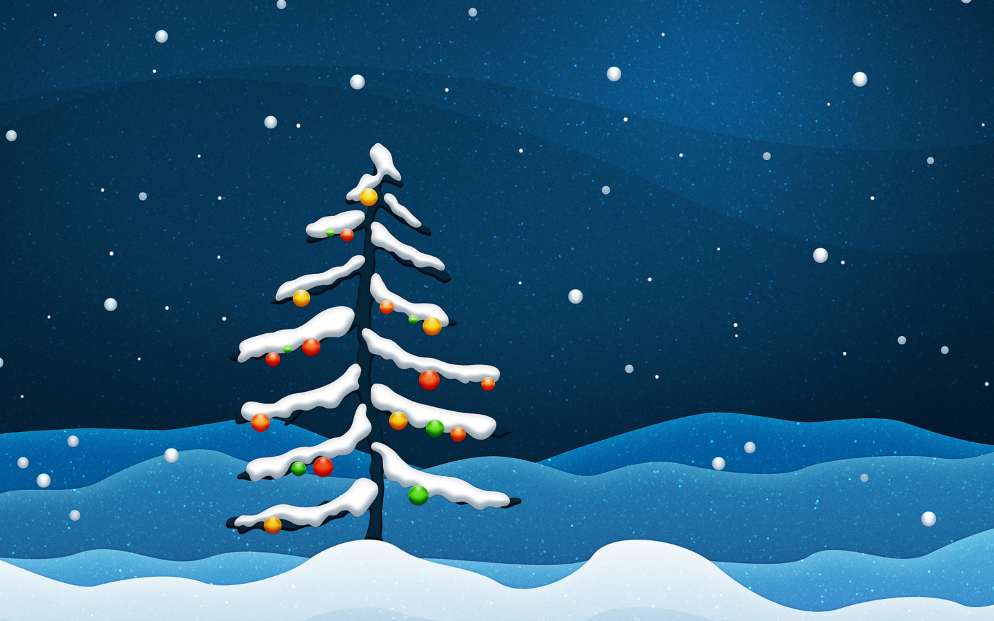 Das Christmas Tree Wallpaper 1440x900