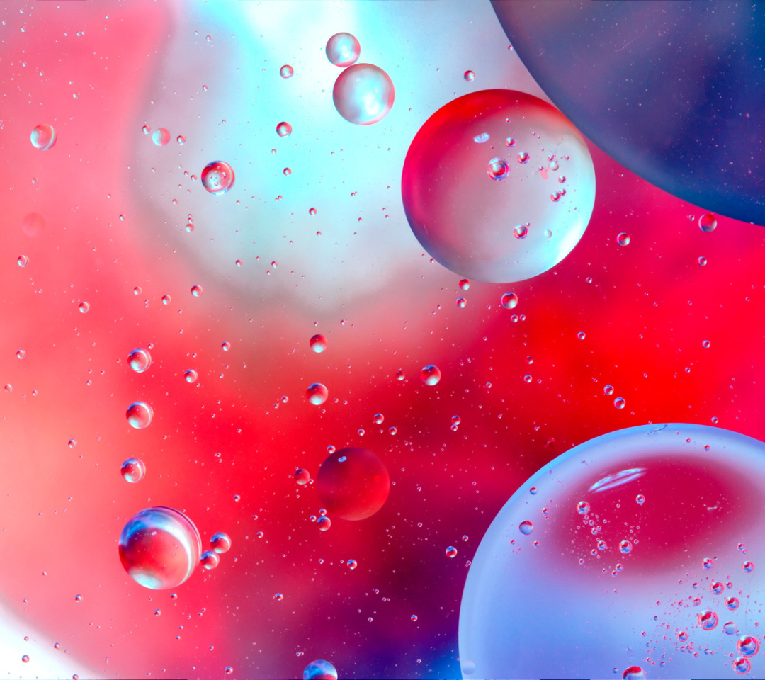 Das Colorful Bubbles Wallpaper 1080x960