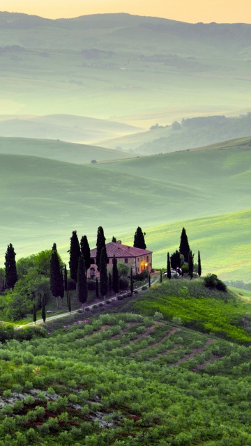 Pienza, Toscana wallpaper 360x640