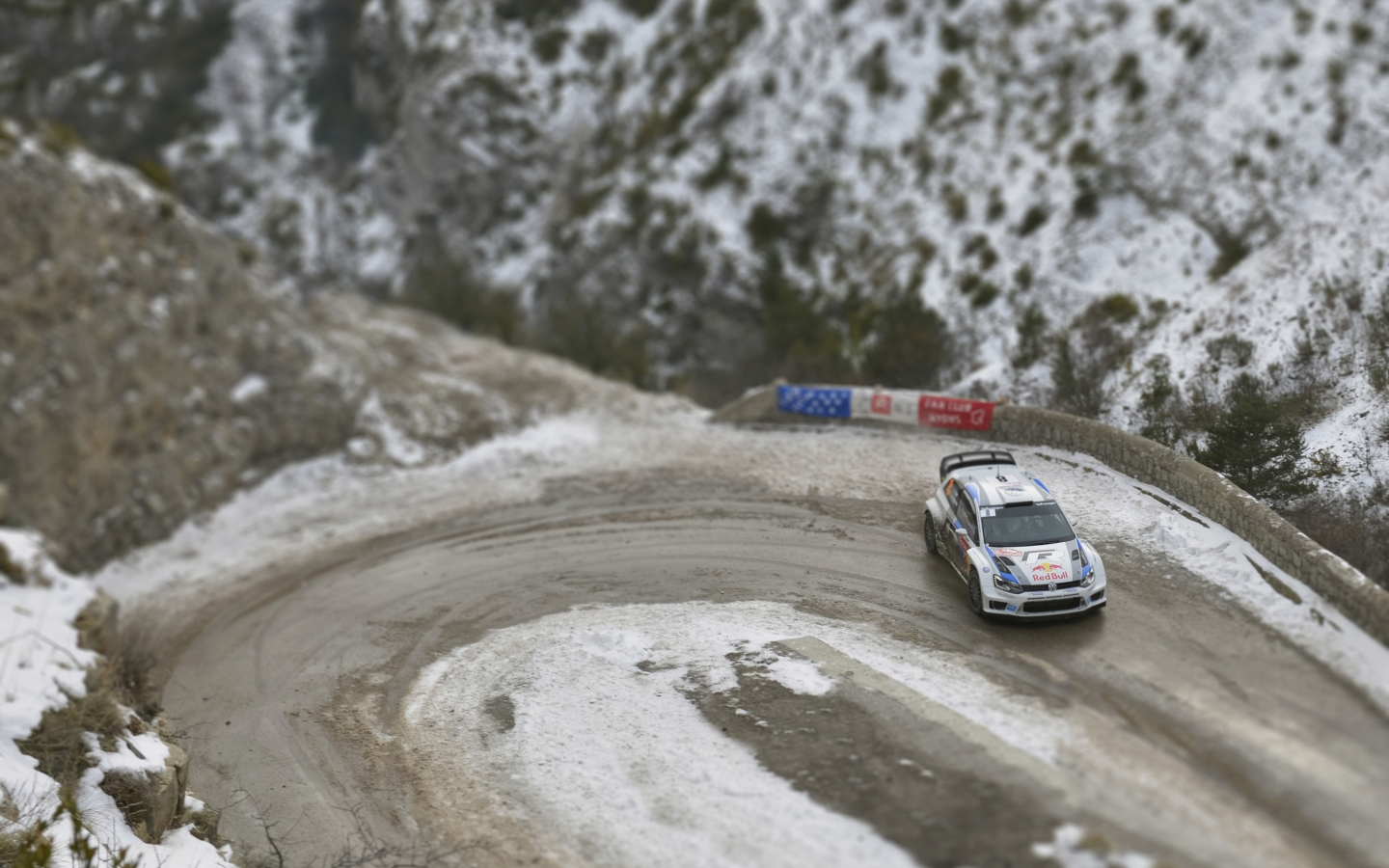 Screenshot №1 pro téma Volkswagen Winter Rally 1440x900