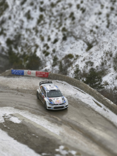 Sfondi Volkswagen Winter Rally 240x320