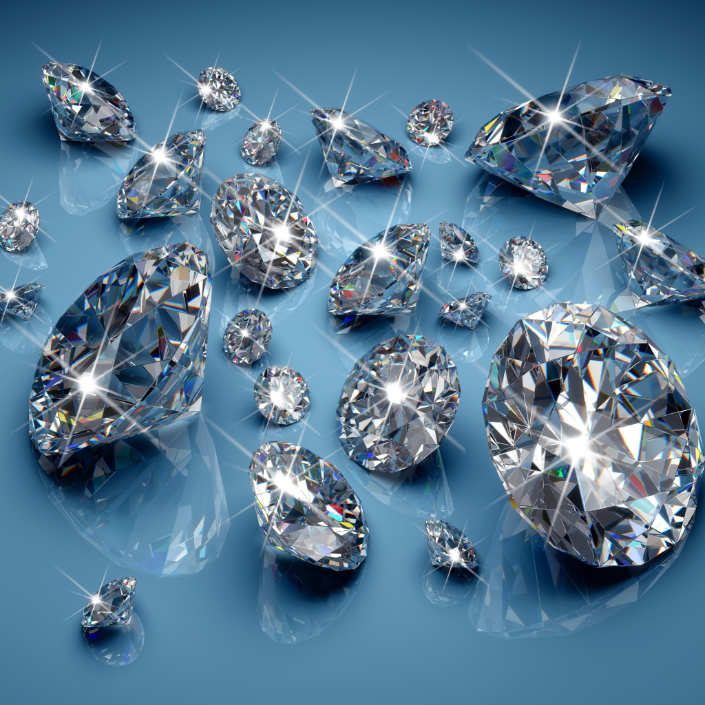 Sfondi Sparkling Diamonds 1024x1024