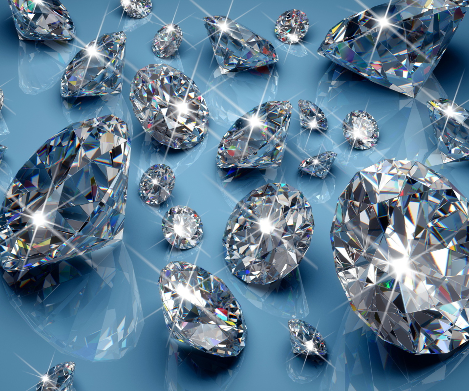 Das Sparkling Diamonds Wallpaper 960x800