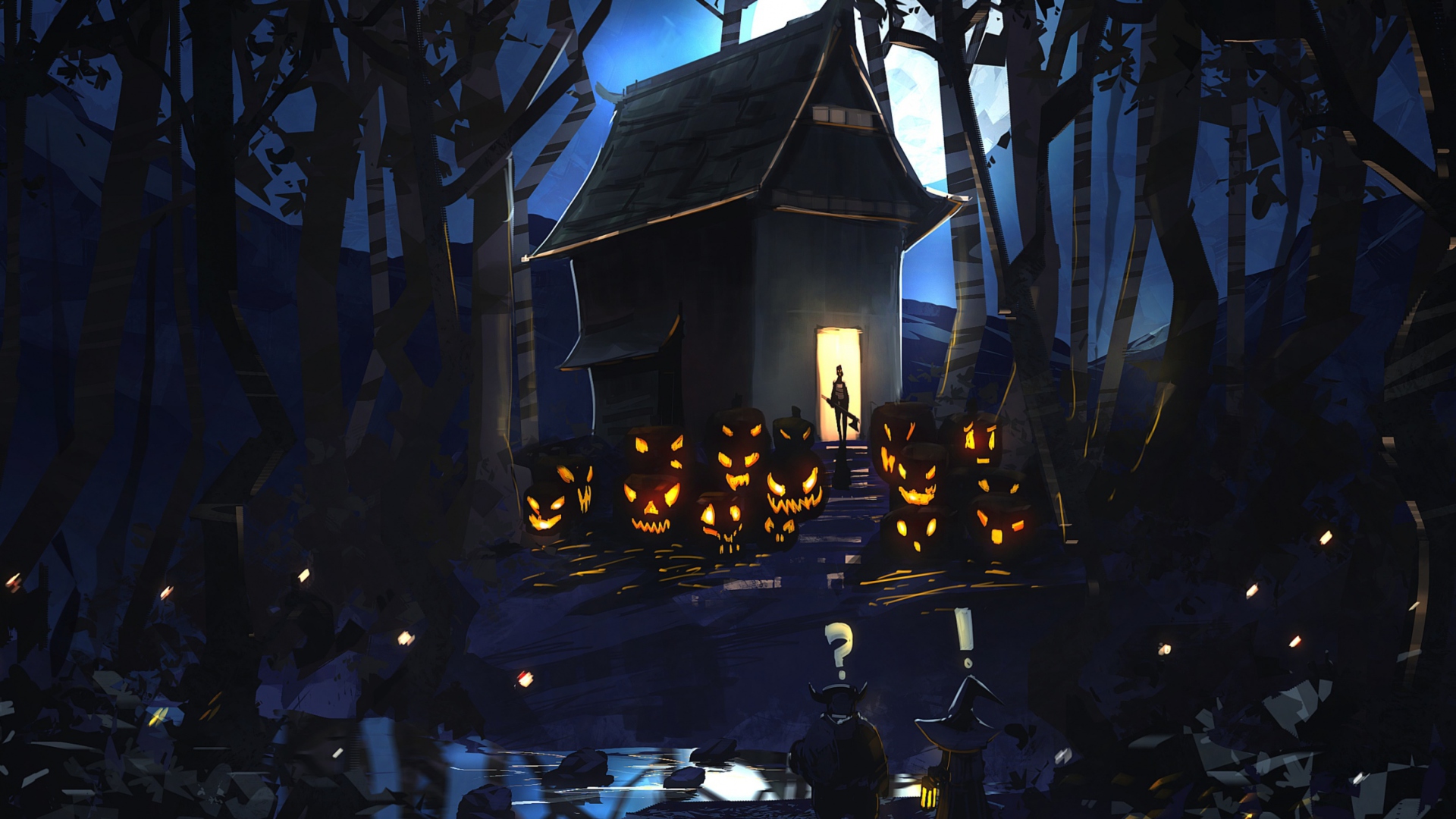 Screenshot №1 pro téma Halloween House 1920x1080