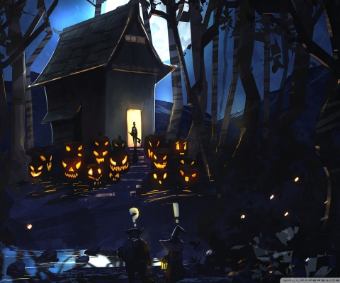 Screenshot №1 pro téma Halloween House 480x400