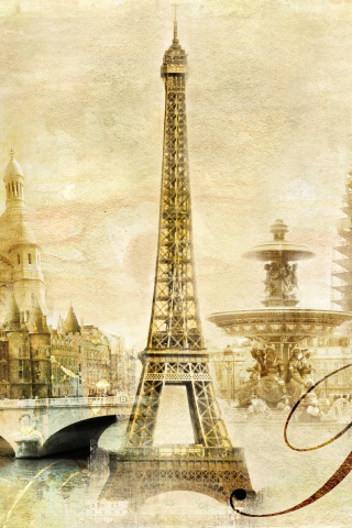 Fondo de pantalla Paris, Sacre Coeur, Cathedrale Notre Dame 320x480
