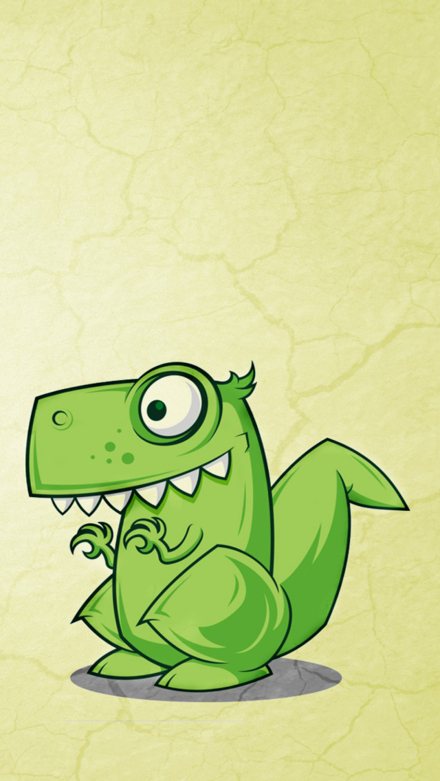 Dinosaur Illustration wallpaper 640x1136