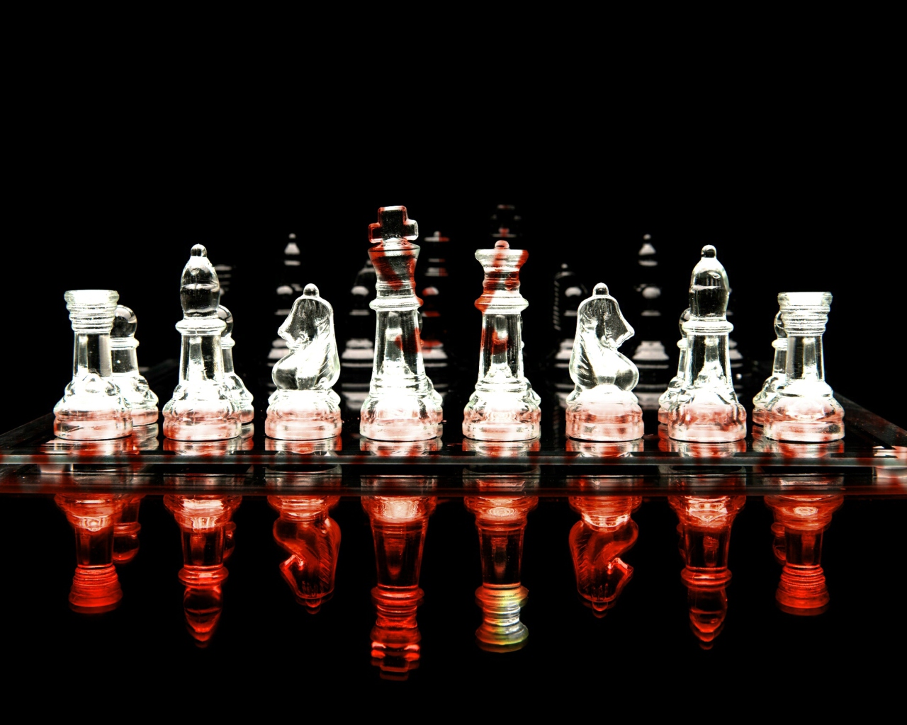 Das Glass Chess Wallpaper 1280x1024