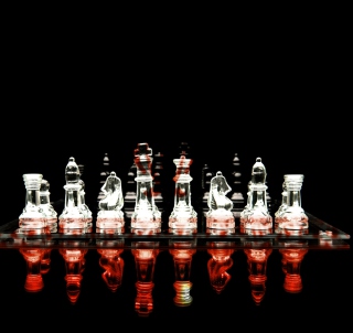 Glass Chess - Obrázkek zdarma pro 1024x1024