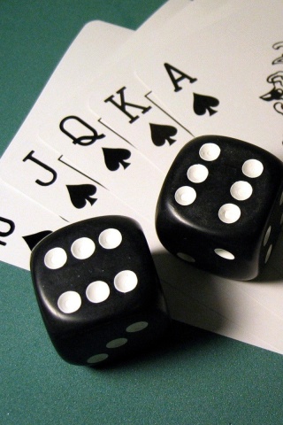 Screenshot №1 pro téma Gambling Dice and Cards 320x480