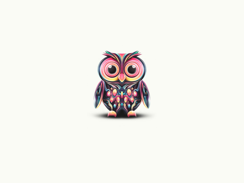 Das Owl Illustration Wallpaper 800x600