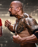 Обои The Rock vs John Cena 128x160