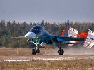 Fondo de pantalla Su34 Sukhoi 320x240