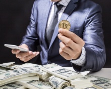 Das Bitcoin Money Business Wallpaper 220x176