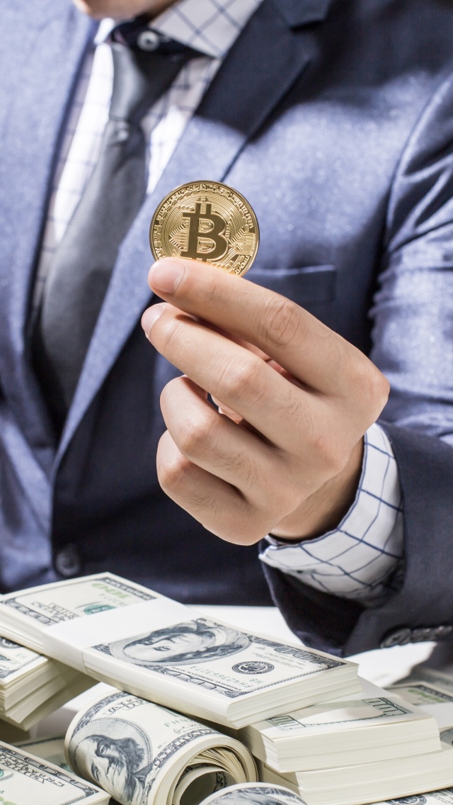 Bitcoin Money Business wallpaper 640x1136