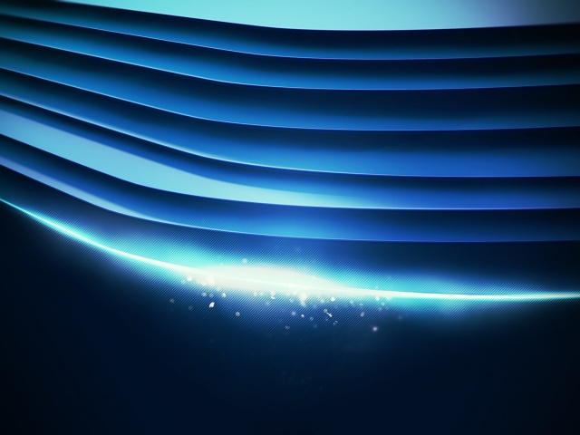 Blue background wallpaper screenshot #1 640x480