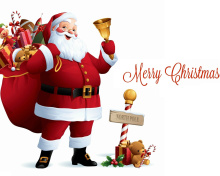 Sfondi HO HO HO Merry Christmas Santa Claus 220x176