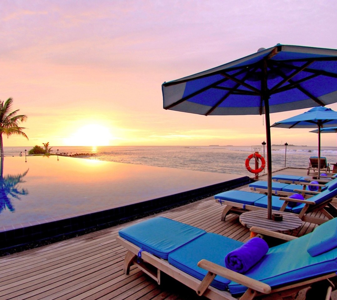 Обои Luxury Wellness Resort in Tropics 1080x960
