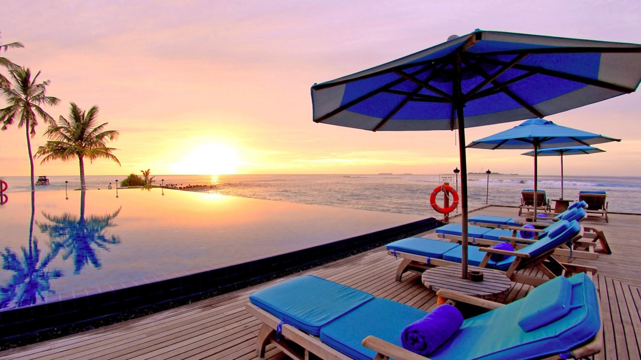 Luxury Wellness Resort in Tropics wallpaper 1280x720