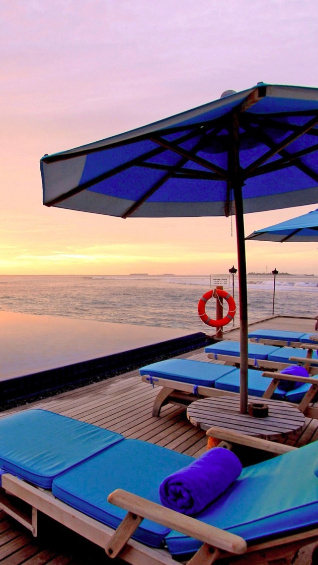 Luxury Wellness Resort in Tropics wallpaper 640x1136