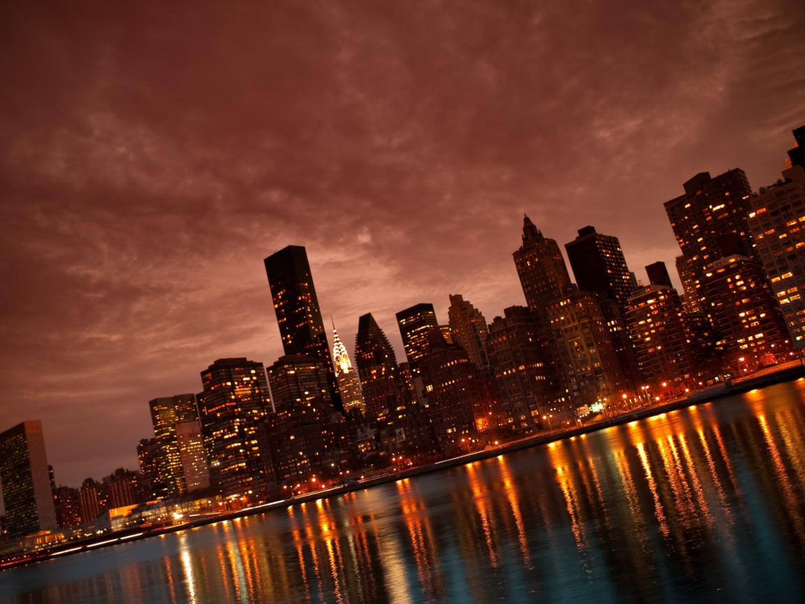 Das Manhattan Reflections Wallpaper 1152x864