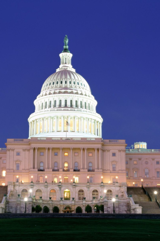 US Capitol at Night Washington screenshot #1 640x960