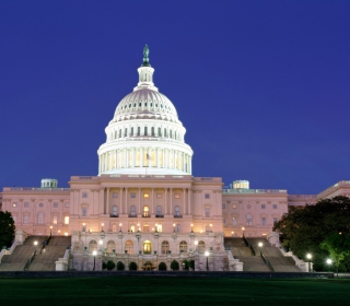 Kostenloses US Capitol at Night Washington Wallpaper für 1024x1024